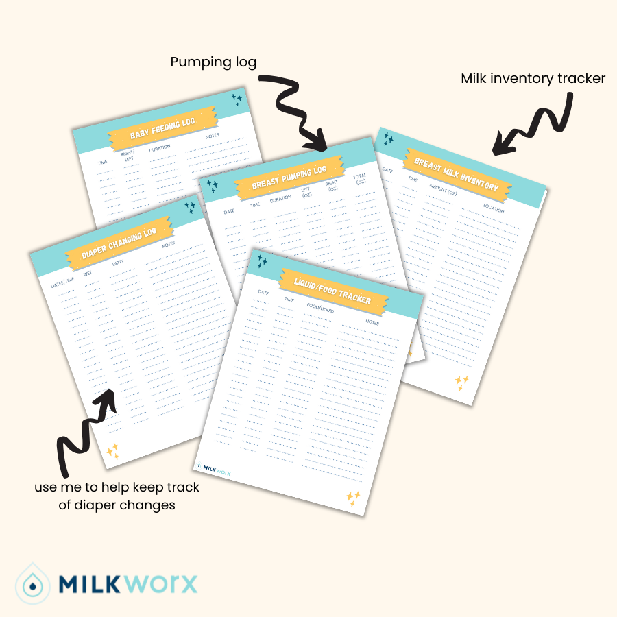 MILKworx Baby & Pumping Essentials Printable Pack